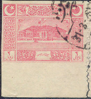 TURKEY 1922 The National Assembly Building In Ankara (3) Pia IMPERFORATED - Used Stamps
