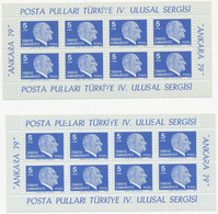 Delcampe - TÜRKEI 1979 Atatürk 5L Nationale Briefmarkenausstellung Ankara Postfr. Kab.-Klbg - Ungebraucht