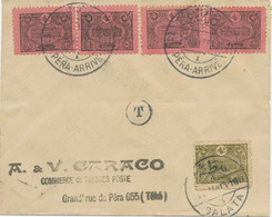 TÜRKEI 1913 Hauptpostgebäude 2 Pa. + Dto. NACHPORTO 2 Pa, 5 Pa, 10 Pa U. 20 Pa. - Postage Due