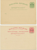 TRANSVAAL 1900 ½ Penny And 1 Penny Two Superb Unmounted Mint Postal Stationery - Transvaal (1870-1909)