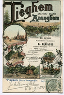 CPA - Carte Postale - Belgique - Tieghem - Vue D'Ensemble - 1904 (AT16442) - Anzegem