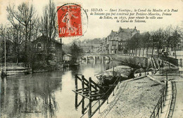 Sedan * Le Canal Du Moulin Et Le Pont De Soissons * Bateau Lavoir - Sedan