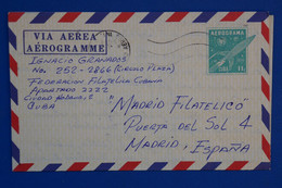 N26 CUBA BELLE LETTRE 1978 PAR AVION POUR MADRID ESPANA + AFFRANCHISSEMENT INTERESSANT - Aéreo