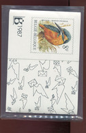 Belgie 1987 JAARMAP (ONGEOPEND) Met Ijsvogel 2240 Andre Buzin Birds Op Omslag (plakwaarde 498fr) - 1985-.. Uccelli (Buzin)