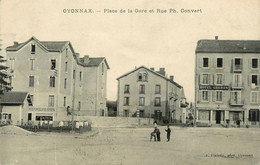 Oyonnax * Place De La Gare Et Rue Ph. Convert * Hôtel GREBON * Magasin Faïence Porcelaine Verrerie - Oyonnax