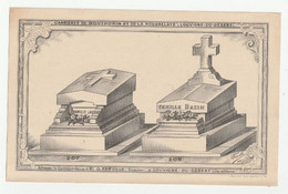 LOUVIGNE DU DESERT -  MONUMENT FUNERAIRE - CARRIERES DE MONTHORIN ET DE LA ROUSSELAYE - ADRESSER A M. O. FREVILLE - 35 - Publicidad