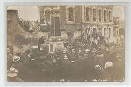 Carte Photo Inauguration Monument Aux Morts Guerre  Victimes Civils Dans La Marne 51 ? - To Identify