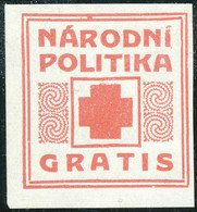 TSCHECHOSLOWAKEI 1918, Notzeitungszettel - Ungebr. Pra.-Stück NÁRODNI POLITIKA - Timbres Pour Journaux