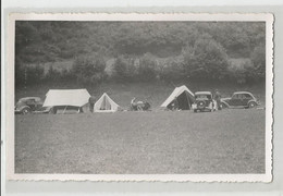 Carte Photo Belgique Vezin ( Namur Andenne ) Camping Toile Tente Auto Voiture Animé - Zu Identifizieren