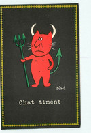 ILLUSTRATEUR - SINE - Cat - Chat Timent - Diable - Sine