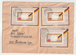 0888-20H / Bundesrepublik Deutschland - 1976 - Block 10 MeF Auf Brief Ex Frankfurt - Blocks & Kleinbögen
