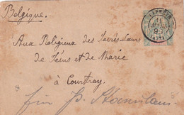 ETS OCIEANIE 1899     ENTIER POSTAL/GANZSACHE/POSTAL STATIONARY LETTRE DE PAPEETE - Storia Postale