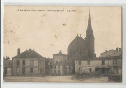 85 Vendée Le Poiré Sur Vie Place Du Marché Café Du Commerce , Ed Photo Maurice Chrétien D'angers - Poiré-sur-Vie