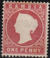 Gambia 1880 MiN°6 One Penny MLH/* Vedere Scansione880 - Gambia (...-1964)