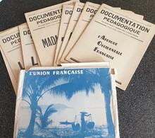 Documentation Pédagogique 1950.1951. 8 Numéros. L’Union Française. - Lesekarten