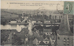 41   Montrichard   -  Vue  Generale Vers  Le  Cher Prise Du Donjon - Herbault