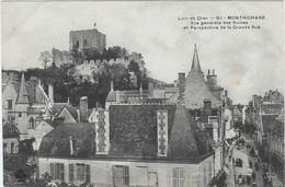 41   Montrichard   -  Vue  Generale Des Ruines Et Perspective De La Grande Rue - Herbault