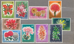 RWANDAISE RUANDA 1966 Flowers MNH(**) Mi 157-166 #22695 - Zonder Classificatie