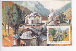 KOS37  --   KOSOVO  --  PECKA PATRIJARSIJA  ---  1990  --  CARTE MAXIMUM - Kosovo