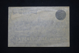 FRANCE - Enveloppe Commerciale De La Bénédictine De Fécamp Avec Trou Pour Affranchissement De Carte Postale - L 93429 - 1877-1920: Periodo Semi Moderno