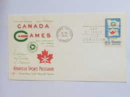 CANADA First Day Cover CANADA GAMES 1969 - Enveloppes Commémoratives