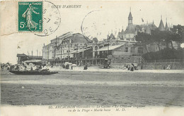 ARCACHON LE CASINO LE CHATEAU DEGANNE VU DE LA PLAGE - Arcachon