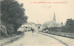 MALESHERBES LA RUE DE L'EGLISE - Malesherbes