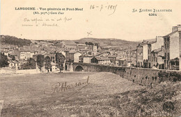 LANGOGNE VUE GENERALE ET PONT NEUF - Langogne