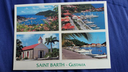 CPM SAINT BARTHELEMEY GUSTAVIA MULTI VUES ED AS GRAND SUD B 40 PHOTO PHILIPPE ROUX - Polynésie Française