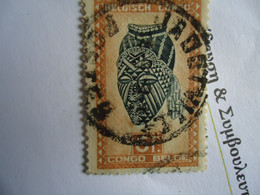 BELGIAN  CONGO  USED    STAMPS FIGURE  POSTMARK - Andere & Zonder Classificatie