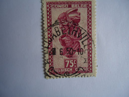 BELGIAN  CONGO  USED    STAMPS FIGURE  POSTMARK - Andere & Zonder Classificatie