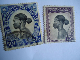 BELGIAN  CONGO  USED    STAMPSN  WOMEN - Andere & Zonder Classificatie