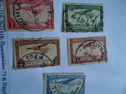 BELGIAN  CONGO  USED    STAMPS  AIRPLANES   POSTMARK1939 - Andere & Zonder Classificatie