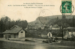 Frotey * La Gare Du Tramway Et Le Sabot * Vue Prise De La Montée De Quincey * Ligne Chemin De Fer Haute Saône - Autres & Non Classés