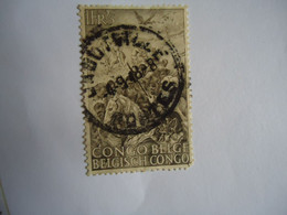 BELGIAN  CONGO  USED  STAMPS  PAINTING POSTMARK - Andere & Zonder Classificatie