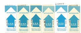 Lotto N. 6 Biglietti C.T.P. Napoli Azzurro Per Linee Extraurbane Diversi Per Matricola (51)Come Foto Compagnia Trasporti - Non Classés