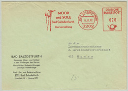 Deutsche Bundespost 1962, Brief EMA Bad Salzdetfurth - Moers - Bäderwesen