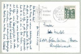 Deutsche Bundespost 1965, Ansichtskarte Bad Nauheim - Babenhausen, Herz, Kreislauf, Rheuma, Berlin-Tegel - Bäderwesen