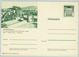 Deutsche Bundespost 1968, Bildpostkarte Bad Nauheim, Wasserkunst - Bäderwesen