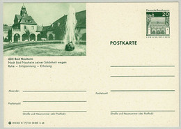 Deutsche Bundespost 1968, Bildpostkarte Bad Nauheim, Brunnen - Bäderwesen
