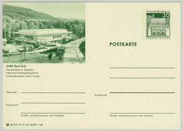 Deutsche Bundespost 1968, Bildpostkarte Bad Orb, Klima / Clima - Bäderwesen