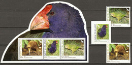 New Zealand 2011 MiNr. 2834 - 2837 (Block 277) Neuseeland  Flightless Birds 3v + S\sh  MNH** 8,00 € - Ungebraucht