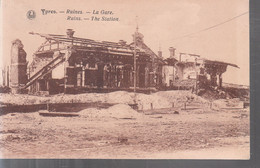 Ypres - Ruines, La Gare - Ieper