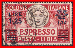 ITALIA  AÑO 1927-1936 ALEGORIA ITALIANA,URGENTES, SOBRECARGADOS - Libia