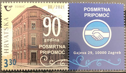 Croatia, 2021, The 90th Anniversary Of POSMRTNA PRIPOMOĆ (MNH) - Croatie