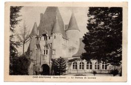 CHEF-BOUTONNE --1945---Le Chateau De Javarzay..........timbre ....cachet......à Saisir - Chef Boutonne