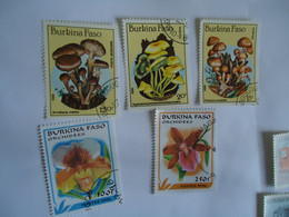 BURKINA FASO USED  STAMPS  FLOWERS  ORCHIDS - Burkina Faso (1984-...)