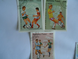 BURKINA FASO USED  STAMPS  FOOTBALL   MEXICO 85 - Burkina Faso (1984-...)