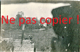 PHOTO FRANCAISE 25e RAC - LES RUINES DU CHATEAU DE L' ECHELLE ST AURIN PRES DE ROYE SOMME - GUERRE 1914 1918 - 1914-18
