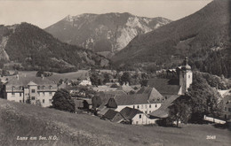 1927) LUNZ Am SEE - NÖ - Tolle Ansicht HAUS Detail U. Kirche ALT !! 1954 - Lunz Am See